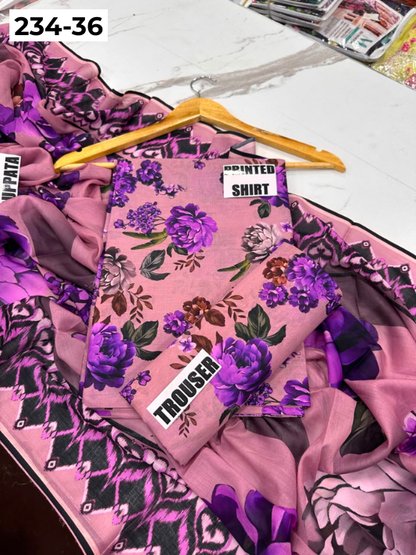 VOL 234 | DS 36 | Baroque | DIGITAL PRINTED LAWN THREE PIECES