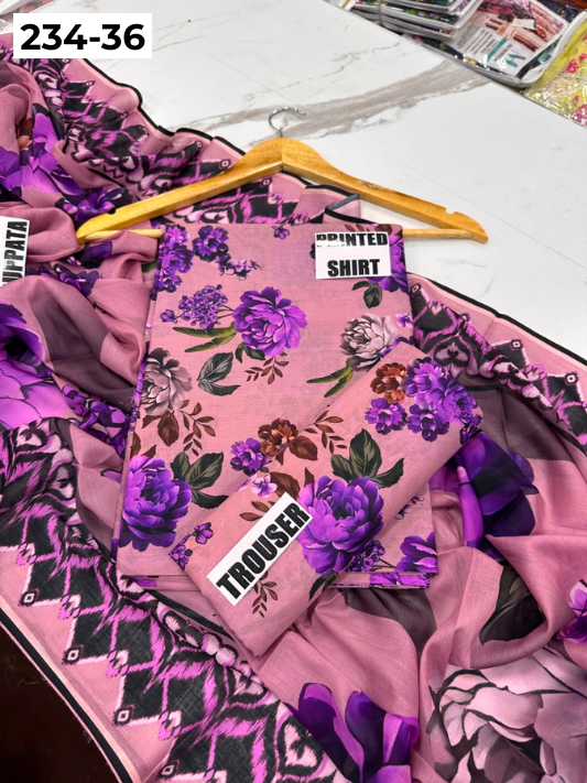 VOL 234 | DS 36 | Baroque | DIGITAL PRINTED LAWN THREE PIECES