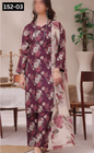 VOL 152 | DS 03 | DIGITAL PRINTED LINEN 3PC LINEN DUPATTA