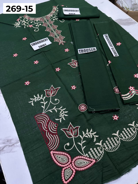 Vol-269 | DS 15 | KIDS EMBROIDERED LAWN 2PC