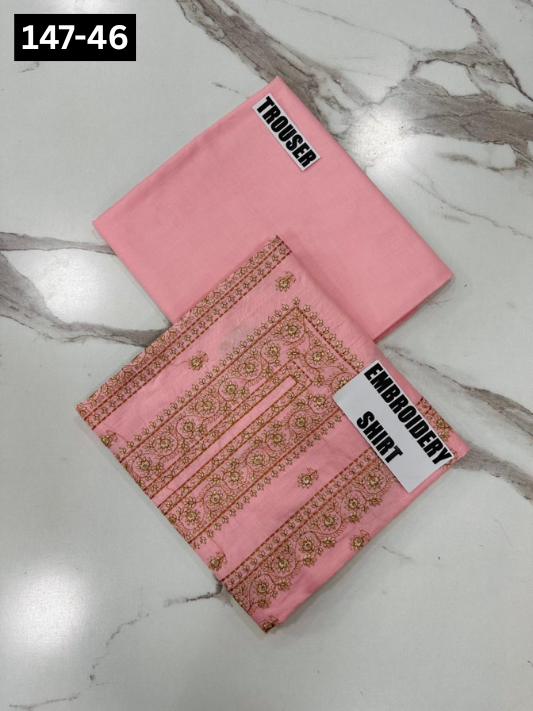 VOL 147 | DS 46 | EMBROIDERED COTTON CAMBRIC 2PC