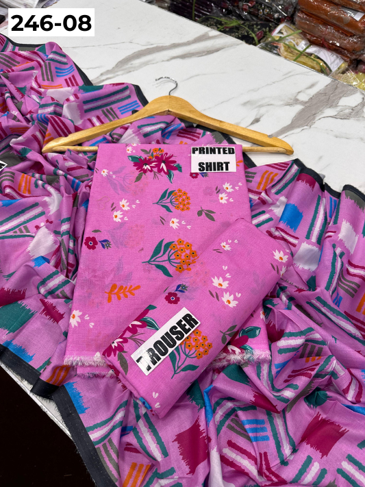 VOL 246 | DS 08 | Bareeze | DIGITAL PRINTED LAWN THREE PIECES