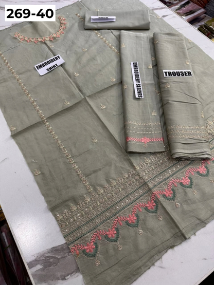 Vol-269 | DS 40 | KIDS EMBROIDERED LAWN 2PC