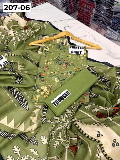 VOL 207 | DS 06 | DIGITAL PRINTED LAWN 3PC LAWN DUPATTA