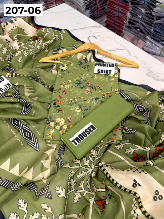 VOL 207 | DS 06 | DIGITAL PRINTED LAWN 3PC LAWN DUPATTA