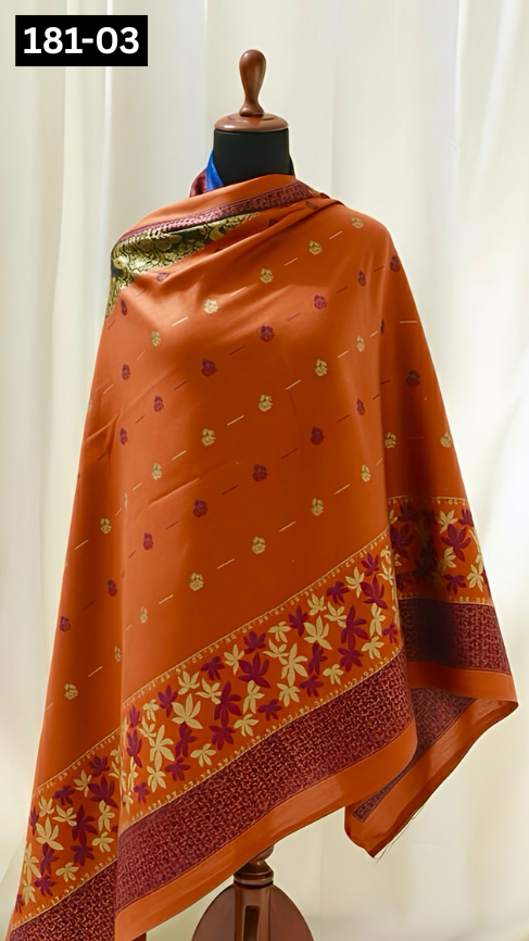 VOL 181 | DS 03 | MULTANI JACQUARD WOOL SHAWL