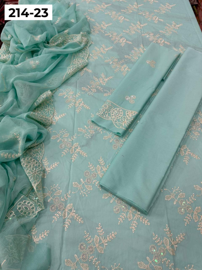VOL 214 | DS 23  | LAWN LUXURY EMBROIDERED 3PC
