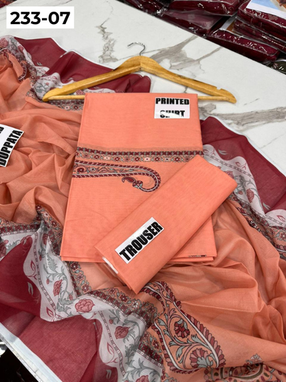 VOL 233 | DS 07 | Coco By Shanaya | DIGITAL PRINTED LAWN THREE PIECES