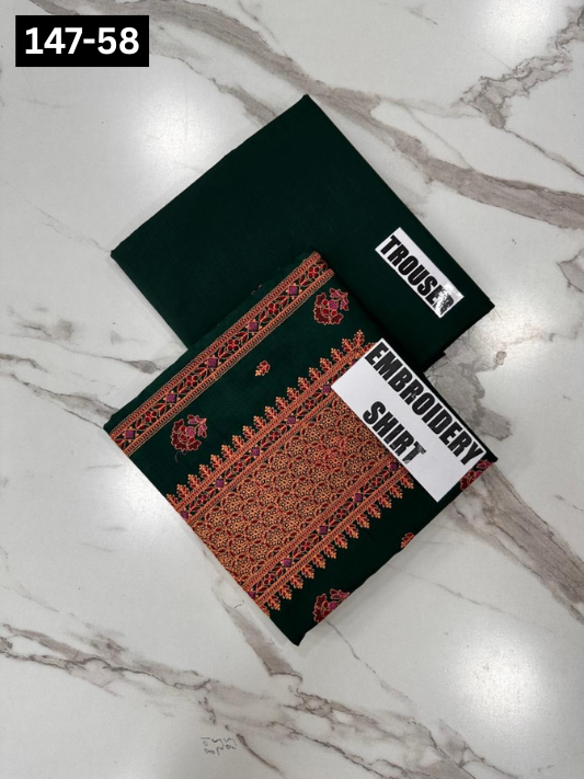 VOL 147 | DS 58 | EMBROIDERED COTTON CAMBRIC 2PC