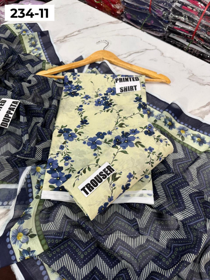 VOL 234 | DS 11 | Baroque | DIGITAL PRINTED LAWN THREE PIECES
