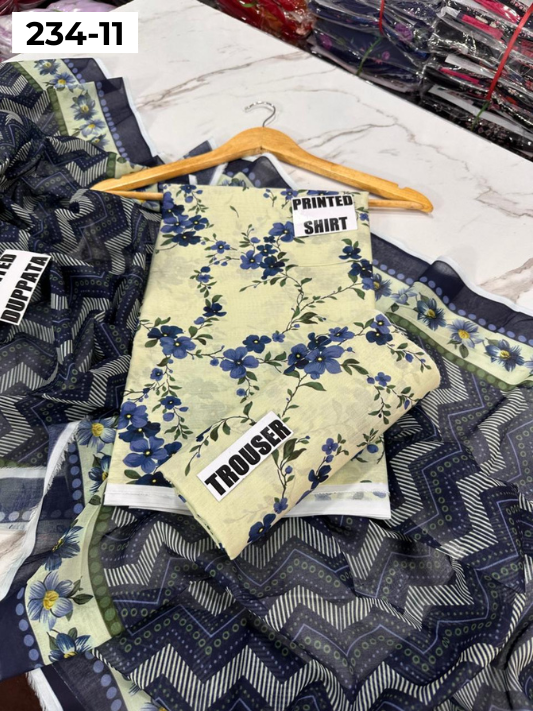 VOL 234 | DS 11 | Baroque | DIGITAL PRINTED LAWN THREE PIECES