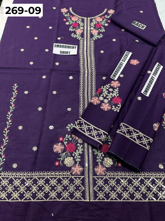 Vol-269 | DS 09 | KIDS EMBROIDERED LAWN 2PC