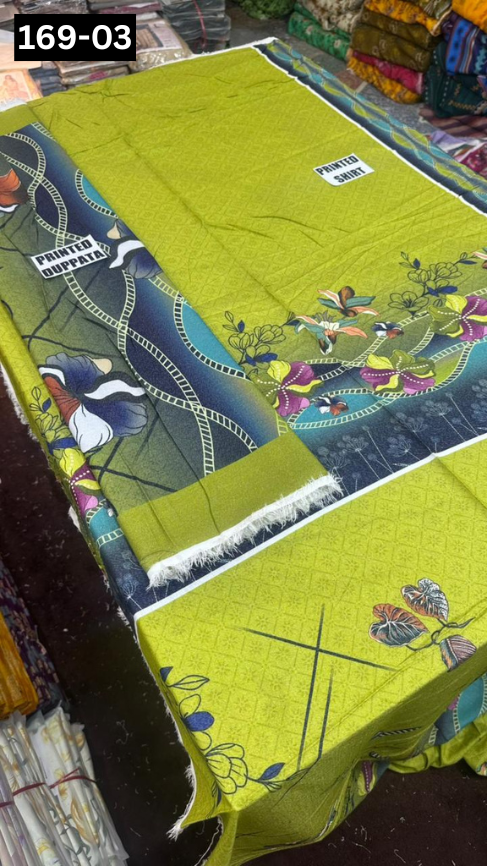 VOL 169 | DS 03 | DIGITAL PRINTED KARANDI 2PC SHIRT DUPATTA COLLECTION