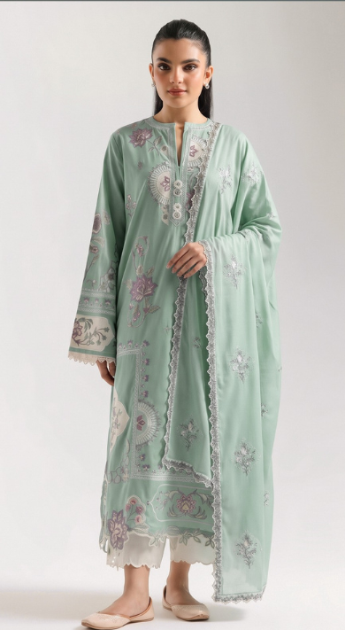 VOL 272 | DS 09 | DHANAK CHAMKI LUXURY EMBROIDERY 3PC