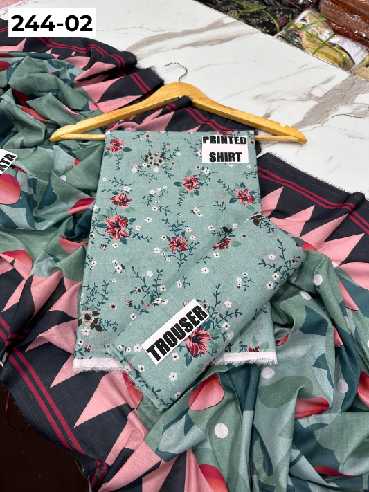 VOL 244 | DS 02 | SAPPHIRE | DIGITAL PRINTED LAWN THREE PIECES