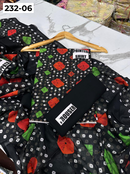 VOL 232 | DS 06 | Sapphire LAWN |  DIGITAL PRINTED LAWN THREE PIECES LAWN SHIRT LAWN DUPATTA