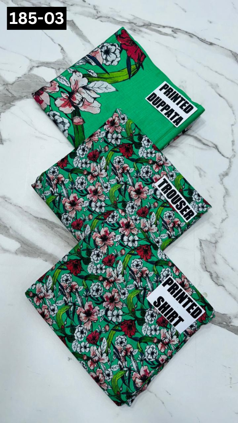 VOL 185 | DS 03 | DIGITAL PRINTED KHADDAR 3PC KHADDAR DUPATTA