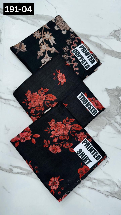 VOL 191 | DS 04 | DIGITAL PRINTED DHANAK 3PC DHANAK DUPATTA