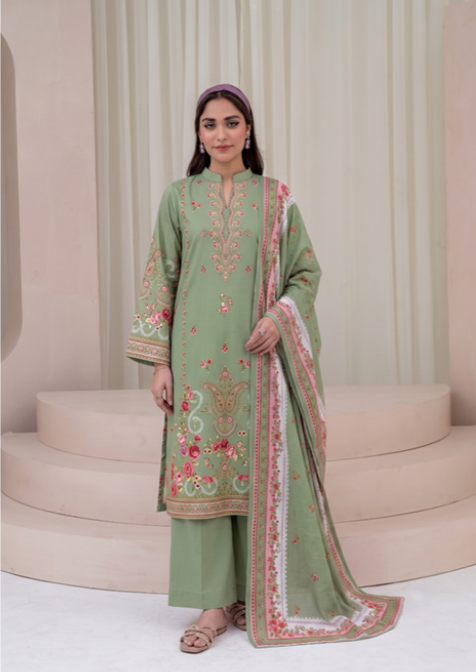 VOL 273 | DS 04 | SARAH | DIGITAL PRINTED 3PC VISCOS SHIRT, DYED TROUSER, PRINTED VISCOS DUPATTA