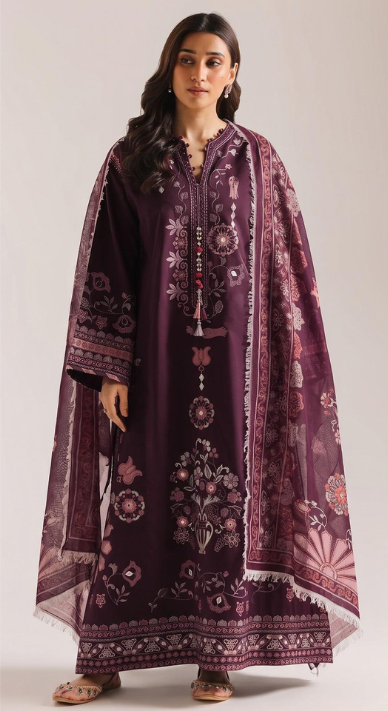 Vol 204 | DS 94 | LAWN EMBROIDERED THREE PIECE COLLECTION