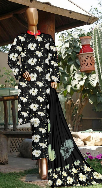 VOL 138 | DS 14 | DIGITAL PRINTED LAWN 3PC VOIL LAWN DUPATTA