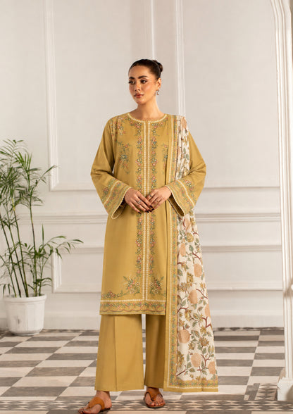 VOL 275 | DS 04 | SHANAYA | DIGITAL PRINTED 3PC STONE LINEN SHIRT, PRINTED TROUSER, PRINTED STONE LINEN DUPATTA