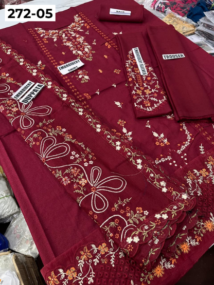 VOL 272 | DS 05 | DHANAK LUXURY EMBROIDERY 3PC