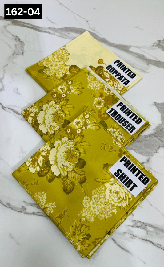 VOL 162 | DS 04 | DIGITAL PRINTED LINEN 3PC LINEN DUPATTA