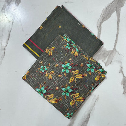VOL 03 | DS 04 | ZARI LAWN DIGITAL PRINTED 3PC