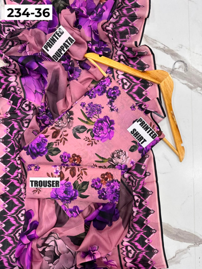 VOL 234 | DS 36 | Baroque | DIGITAL PRINTED LAWN THREE PIECES