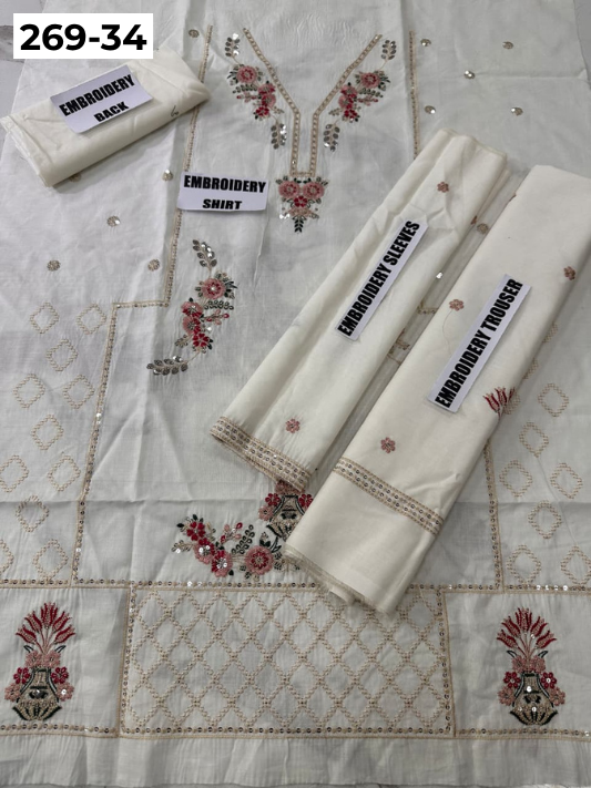 Vol-269 | DS 34 | KIDS EMBROIDERED LAWN 2PC