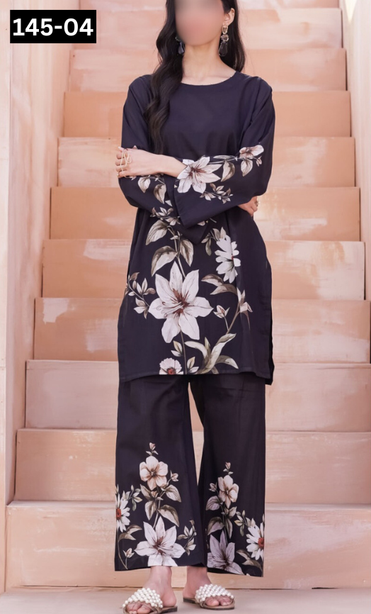 VOL 145 | DS 04 | DIGITAL PRINTED LAWN 2PC | CO-ORD SET