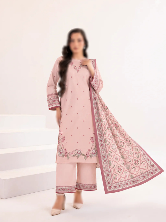 VOL 288 | DS 04 | ANAYA BY SHANAYA | DIGITAL PRINTED 3PC STONE LINEN SHIRT, PRINTED TROUSER, PRINTED STONE LINEN DUPATTA