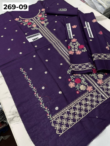 Vol-269 | DS 09 | KIDS EMBROIDERED LAWN 2PC