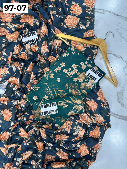 VOL 97 | DS 07 | DIGITAL PRINTED LAWN 3PC LAWN DUPATTA