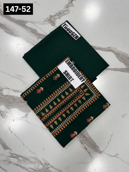 VOL 147 | DS 52 | EMBROIDERED COTTON CAMBRIC 2PC