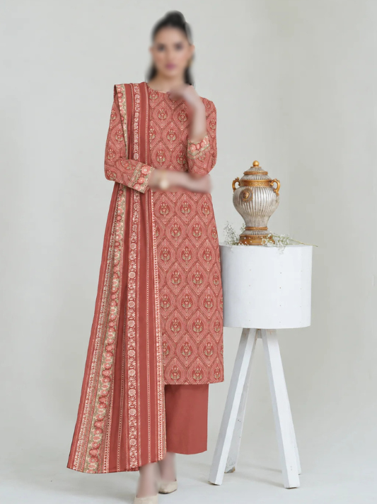 VOL 287 | 04 | NOORIA BY SHANAYA | DIGITAL PRINTED 3PC CORDUROY KHADDAR SUIT | PRINTED SHIRT, TROUSER & DUPATTA