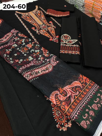 Vol 204 | DS 60 | LAWN EMBROIDERED THREE PIECE COLLECTION