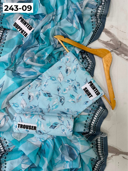 VOL 243 | DS 09 | AlKaram | DIGITAL PRINTED LAWN THREE PIECES