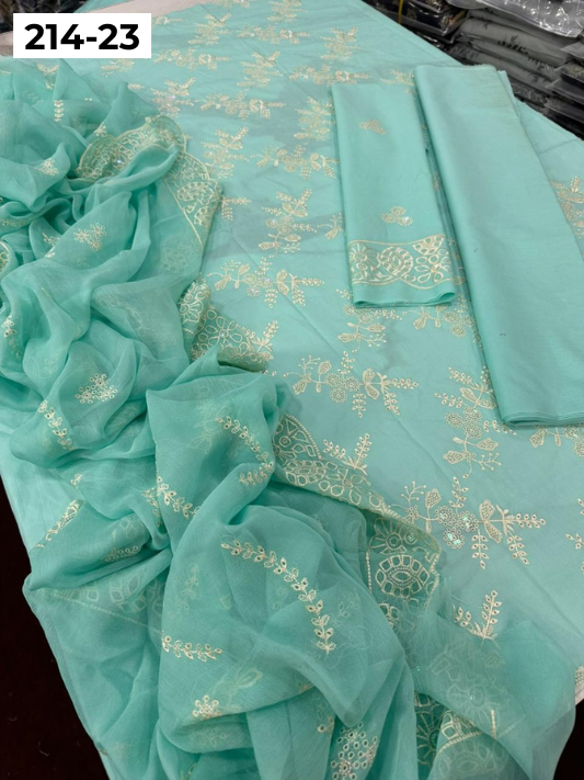 VOL 214 | DS 23  | LAWN LUXURY EMBROIDERED 3PC
