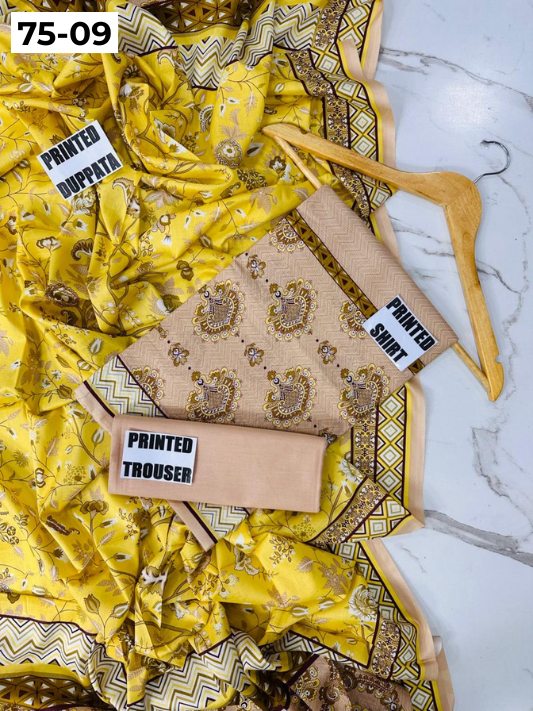 VOL 75 | DS 09 | DIGITAL PRINTED LAWN 3PC LAWN DUPATTA