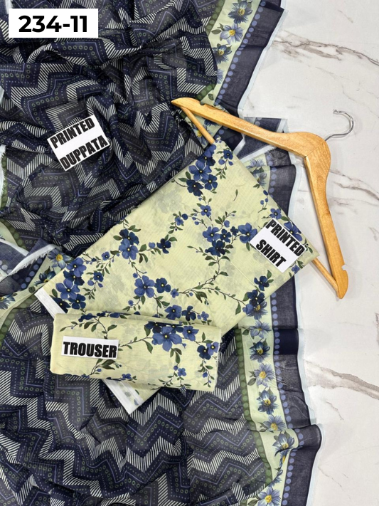 VOL 234 | DS 11 | Baroque | DIGITAL PRINTED LAWN THREE PIECES