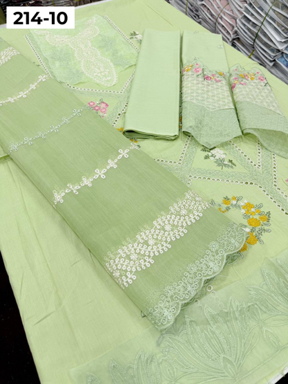 VOL 214 | DS 10 | CRIMSON LAWN LUXURY EMBROIDERED 3PC