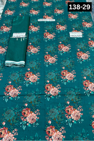VOL 138 | DS 29 | DIGITAL PRINTED LAWN 3PC VOIL LAWN DUPATTA
