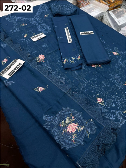 VOL 272 | DS 02 | DHANAK LUXURY EMBROIDERY 3PC