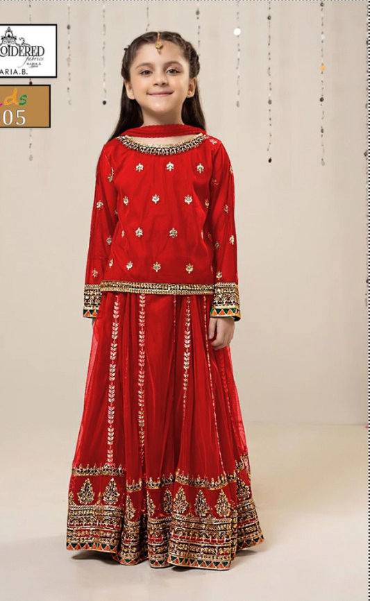 KIDS EMBROIDERED LAWN 2PC | DS 5005-A |