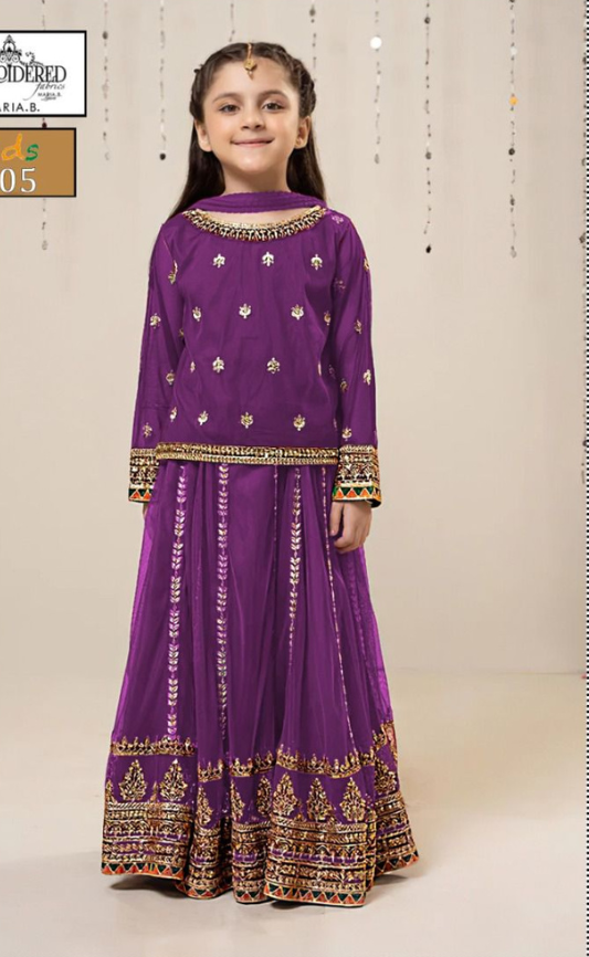 KIDS EMBROIDERED LAWN 2PC | DS 5005-B |