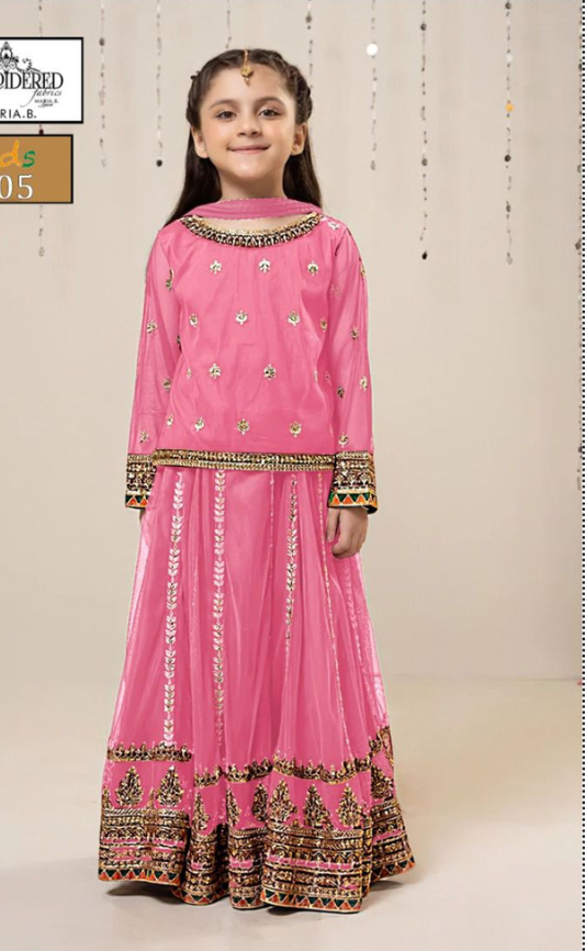 KIDS EMBROIDERED LAWN 2PC | DS 5005-D |