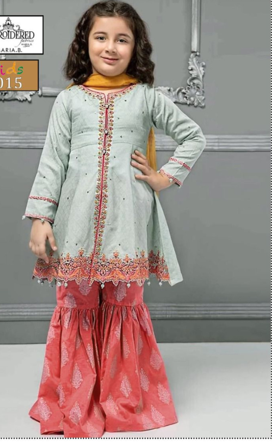 KIDS EMBROIDERED LAWN 2PC | DS 5015-A |