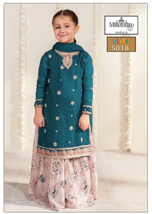 KIDS EMBROIDERED LAWN 2PC | DS 5018-B |